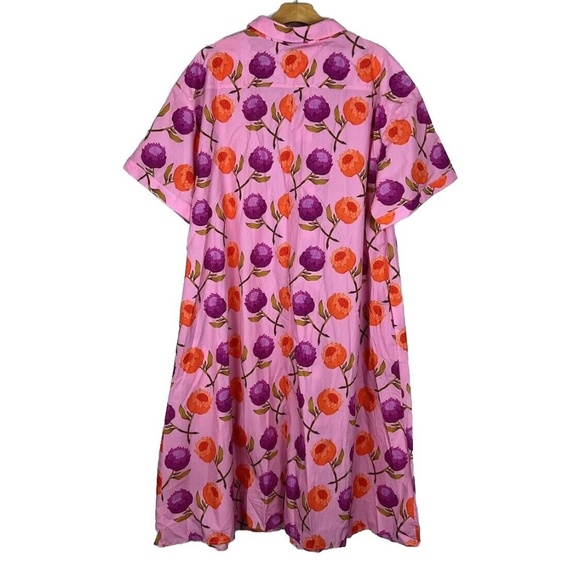 Tucker The Sarah Shirtdress in Blush Passion Flower Size 2X New with tag - Picture 2 of 9